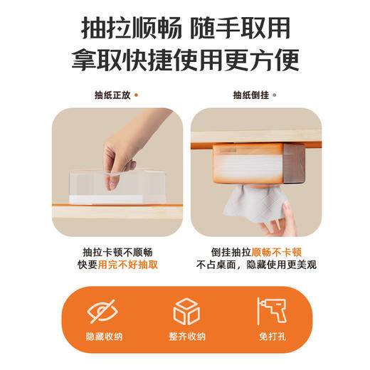 植护大包悦色橙抽纸20包 家用实惠装面巾餐巾卫生纸巾整箱批大尺寸大号 商品图1