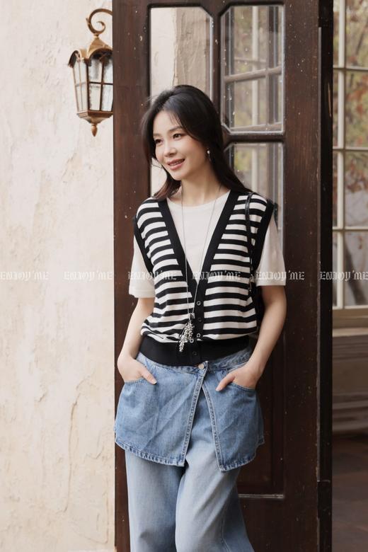 【门店同款】ENJOY夏季两穿屁帘筒喇裤 170498307 商品图4