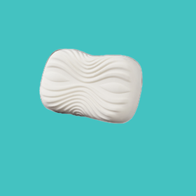 云南西双版纳小蛮腰乳胶枕60x38x9/12cm*2个（约1.4kg)