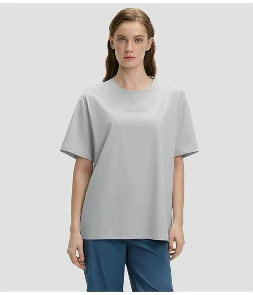 F040704夏季新款男女同款吸湿速干防晒极简通勤透气亲肤短袖T恤 商品图13