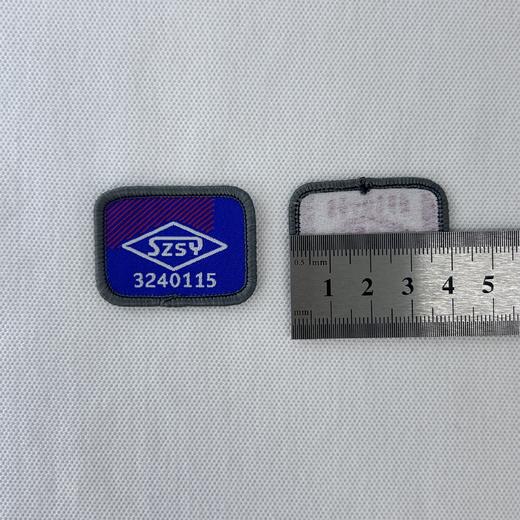 定制深圳实验学校织唛校徽学生礼服布标学生姓名字贴胸章可缝包邮 商品图2