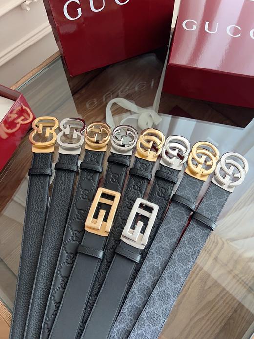 古驰  自动平滑扣腰带35mm 商品图0