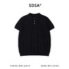 SDSA男装2026新款轻奢简约老钱风纽扣翻领短袖T恤百搭套头上衣 商品缩略图0