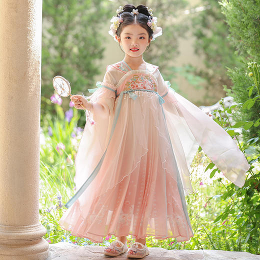 【团购】【锦兔谣】苏城纪女童襦裙汉服HC012长袖 商品图8