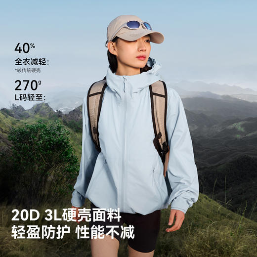 伯希和户外硬壳冲锋衣新款TORAYDELFY专业超轻量20D防水登山外套 商品图2