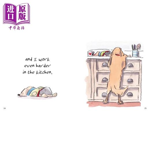 【中商原版】当狗这份工作可真不容易 Its a Tough Job Being a Dog 英文原版 Iain Welch 宠物搞笑小日常 水彩绘本 商品图4
