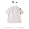 SDSA男装2026新款高贵轻奢简约刺绣字母小V翻领短袖T恤百搭上衣 商品缩略图4