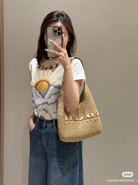 代购级 蔻驰𝗰𝗼𝗮𝗰.𝟰月新品𝗯𝗿𝗼𝗼𝗸𝗹𝘆𝗻 
布鲁克林拉菲草编包