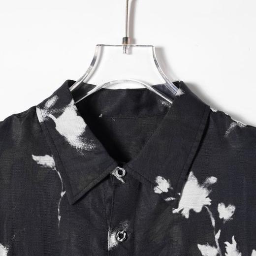 SDSA男装2026新款高贵轻奢新中式撞色满印花卉短袖衬衫百搭时尚 商品图3