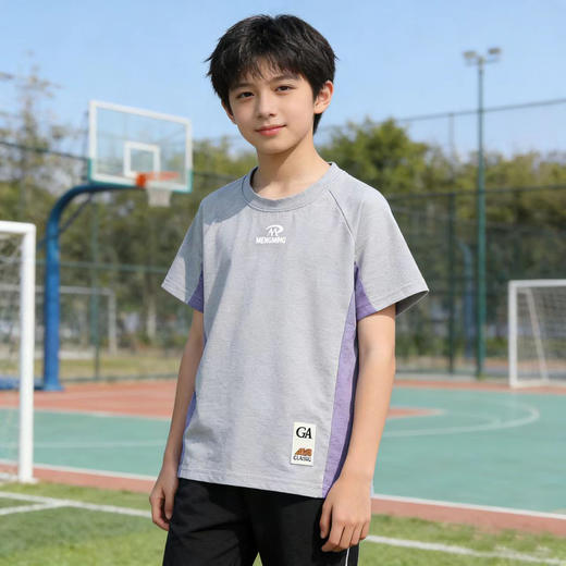 【4色男女款】Amilife宣纸拼接炫彩短袖 商品图2