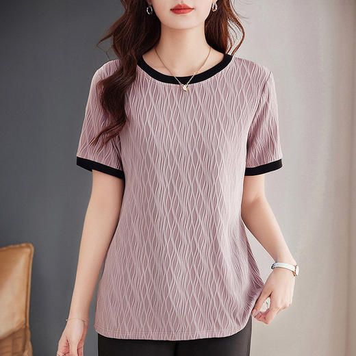 夏季新款胖mm大码女士中长款t恤女遮屁股洋气短袖宽松显瘦上衣女 商品图1