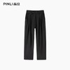 PINLI品立2026夏季新款男士褶皱层次感纯色百搭直筒休闲长裤潮牌 商品缩略图3
