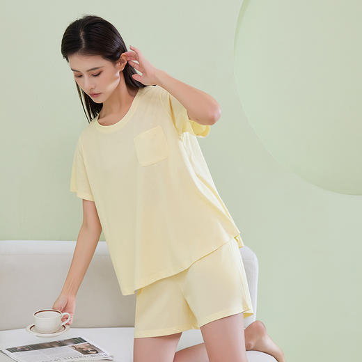 chunmolife 7A级抗菌冰感棉 可外穿休闲风家居套装 男女款 柔软透气 自带凉感 商品图8