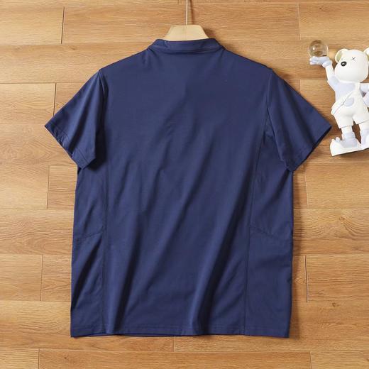 F040743户外男生休闲百搭速干吸湿运动半拉链POLO衫 商品图8