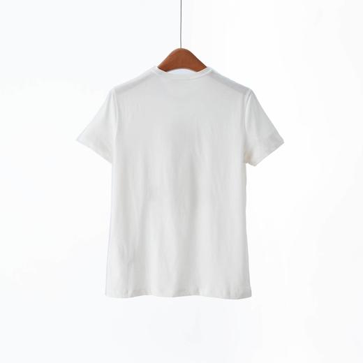 「自」全新升级【铂金会员183/天猫239/差价56】(14125)洛诗琳气质匹马棉T恤女2026夏季新款立体刺绣小熊短袖上衣 商品图4