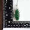 【天然正品】A货翡翠AU750收藏级白金豪镶钻镶天然细腻糯冰种满绿如意（万事如意）翡翠吊坠项链60.7*24.6*9.6MM（皆取最大值）141125AH17 商品缩略图2