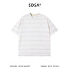 SDSA男装2026新款高贵轻奢韩系扎染条纹刺绣字母圆领短袖T恤百搭 商品缩略图0