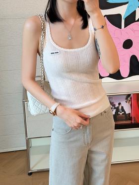 缪缪 最新款徽标字母背心