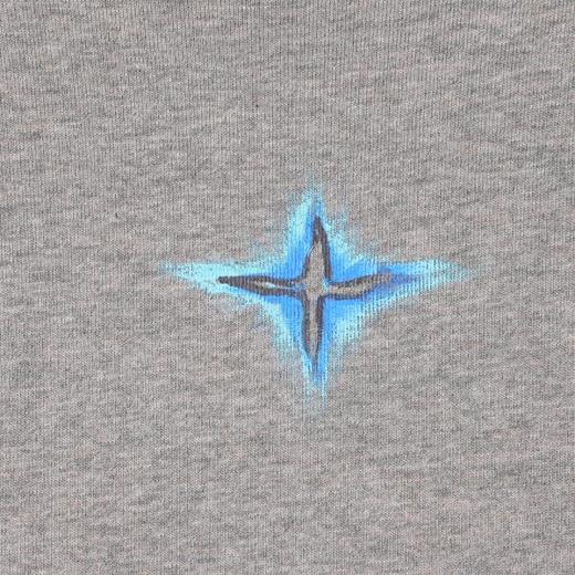 SDSA男装2026新款高贵轻奢小众设计小星芒印花圆领短袖T恤百搭潮 商品图3