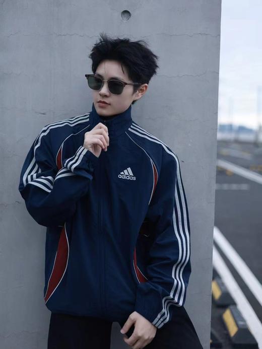 F040717春秋季新款美式复古拼色时尚百搭轻薄透气防风立领拉绳长袖外套 商品图9