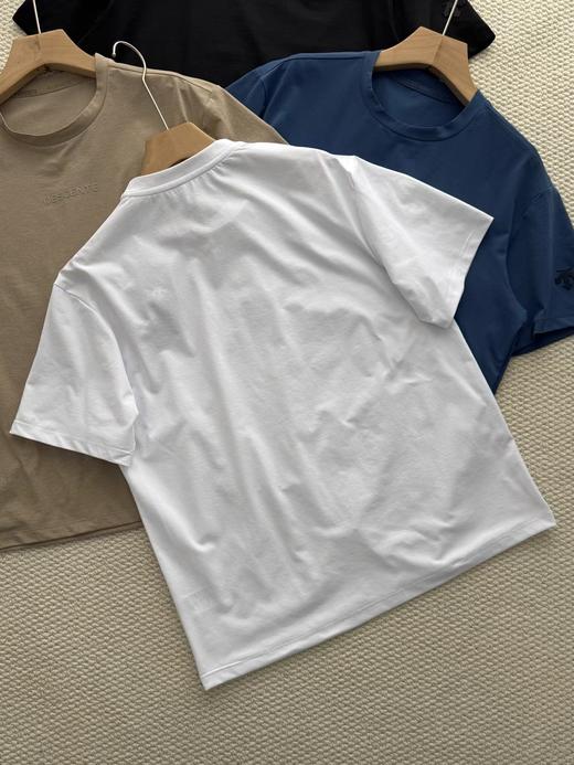 F040704夏季新款男女同款吸湿速干防晒极简通勤透气亲肤短袖T恤 商品图5