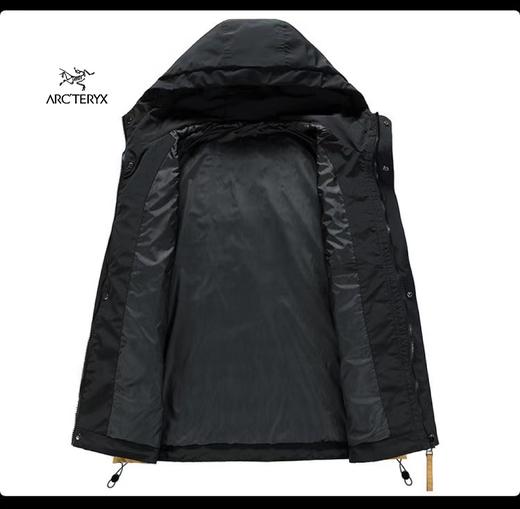 F040749休闲日常通勤男女同款透气软壳冲锋衣连帽外套 商品图4