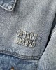 F040712春夏季新款复古水洗牛仔字母贴布绣拼色牛仔夹克长袖外套 商品缩略图3