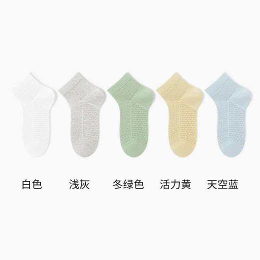 🌟【夏日儿童纯棉马卡龙网眼袜】夏日清凉之选，冰感网眼短袜夏天不闷脚马卡龙/奶甜多色棉袜全网眼透气工艺：🎈整袜大网眼编织，透气不闷脚，告别夏日闷汗黏腻，久穿也干爽 商品图5