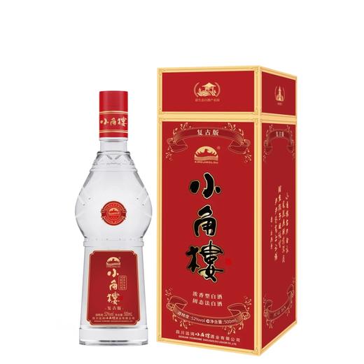 2024年小角楼复古版，52度浓香型白酒，整箱500ml*6瓶 商品图0