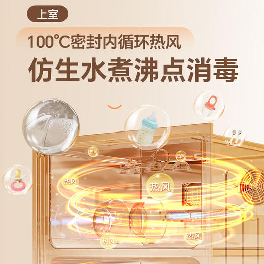 康宝（Canbo）消毒柜家用 立式 母婴奶瓶消毒 无菌储存 高温环流热风循环 二星级消毒 厨房客厅碗筷柜 白色双层 二星级 160L 【不锈钢架】XDZ160LC3M 商品图3