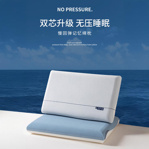 赫兰希HENACL 2.0pro零压深睡枕 深睡慢回弹记忆棉枕 3种高度可选 商品图0