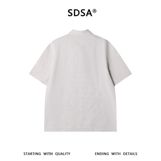 SDSA男装2026新款高贵轻奢老钱风简约半拉链翻领短袖T恤百搭休闲 商品图4