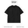 SDSA男装2026新款高贵轻奢高级感小众设计感飘带T恤V领短袖上衣 商品缩略图0