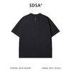 SDSA男装2026新款轻奢韩系简约圆领短袖T恤后背纽扣装饰设计百搭 商品缩略图1