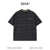 SDSA男装2026新款高贵轻奢韩系扎染条纹刺绣字母圆领短袖T恤百搭 商品缩略图0