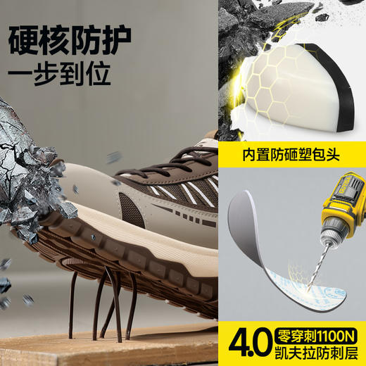 古伊萨新款防砸防刺绝缘15KV安全鞋低帮四季款4.0凯夫拉MD底 商品图10