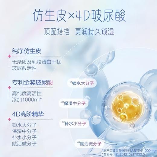 【限时加赠耐美尔】杰士邦仿生皮避孕套PI玻尿酸超薄非乳胶安全套 商品图1