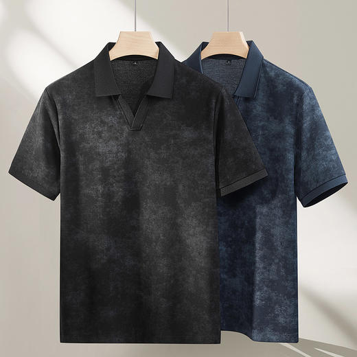 【DPF】大依优型大码男装夏季海鸥领polo衫短袖印花休闲百搭短袖上衣 商品图3