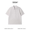 SDSA男装2026新款高贵轻奢老钱风简约半拉链翻领短袖T恤百搭休闲 商品缩略图0