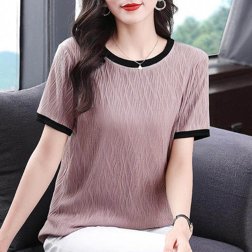 夏季新款胖mm大码女士中长款t恤女遮屁股洋气短袖宽松显瘦上衣女 商品图2