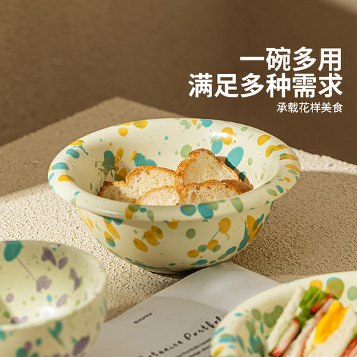 摩登主妇泼墨酸奶碗高颜值餐具水果燕麦甜品碗brunch轻食碗沙拉碗 商品图4