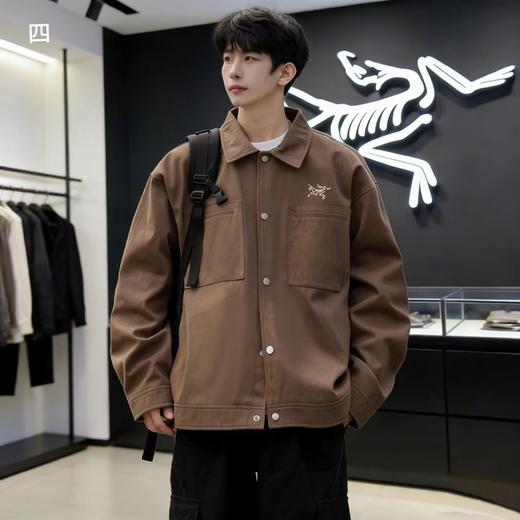 F040751日常户外运动轻量化防风防水软壳夹克polo领外套 商品图3