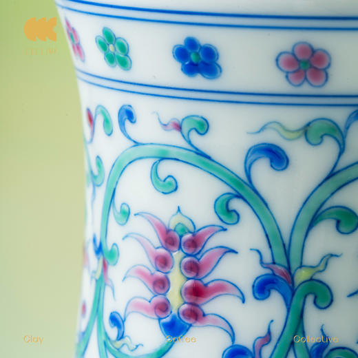CCCLAY "工"系列 缠枝莲·迎春 CCC咖啡杯 咖啡品鉴杯 景德镇手工陶瓷 商品图3