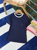 圣罗兰 2026春夏新款上线藏青撞色T恤 商品缩略图6