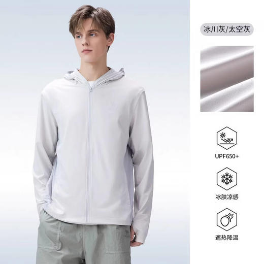 骆驼（CAMEL）男款针织标准长防晒衣A16BATR168 商品图0