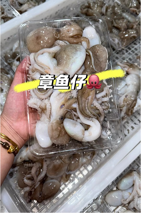 L''海洋的味道！去肚小章鱼，原汁原味，一口一个鲜！400g/盒