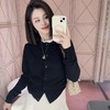 重磅渠道    大G黑色徽标系列    刺绣羊毛开衫/圆领绵羊毛短袖套衫   意大利进口羊毛针织衫 商品缩略图5