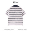 SDSA男装2026新款轻奢复古彩点条纹Polo衫撞色领抽绳下摆休闲短袖 商品缩略图4