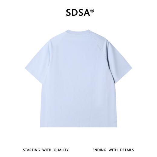 SDSA男装2026新款高贵轻奢简约美式胸前印花字母圆领短袖T恤百搭 商品图4