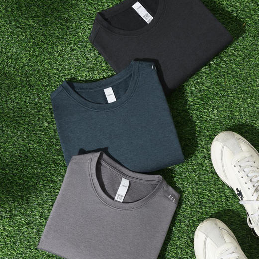 触感棉 云柔软糯速干棉感男女同款圆领短袖T恤   HLS-HK86003# 商品图2